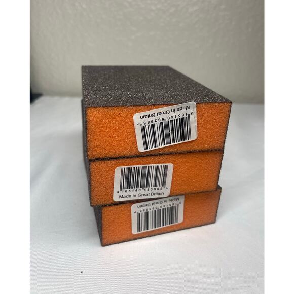 Bosch Expert S471 Foam Sanding Block, Medium Grade, Orange - Pack of 3 - Picture 3 of 3